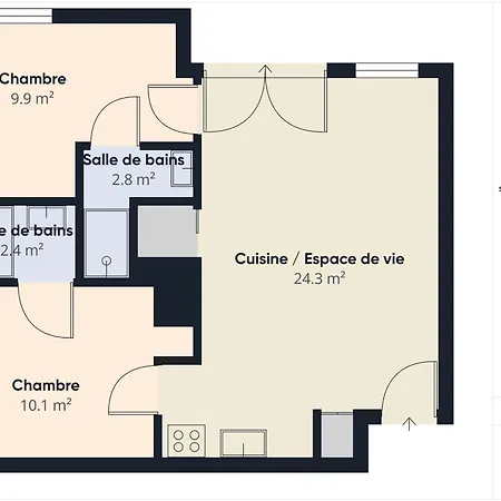 Le Snap - Pour 6 -piscine Commune شقة *